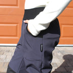 Zimní softshell kalhoty tmavě šedé