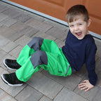 Jarní/podzimní softshell kalhoty zelené