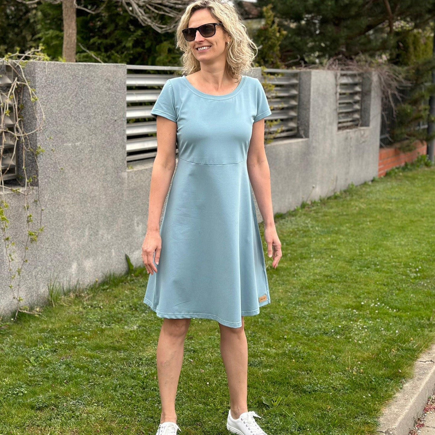Šaty Audry dusty blue