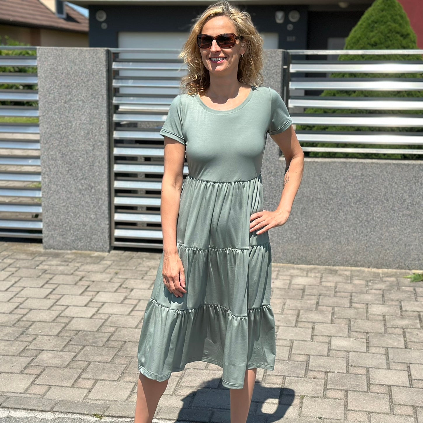 Šaty Sue dusty green