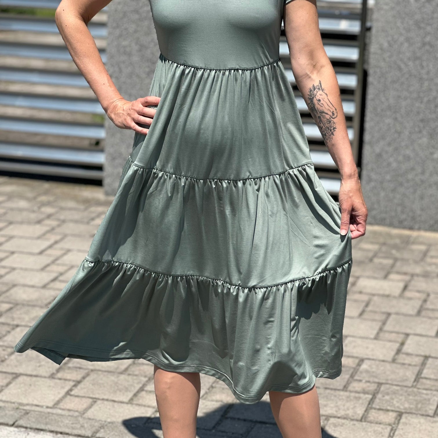 Šaty Sue dusty green