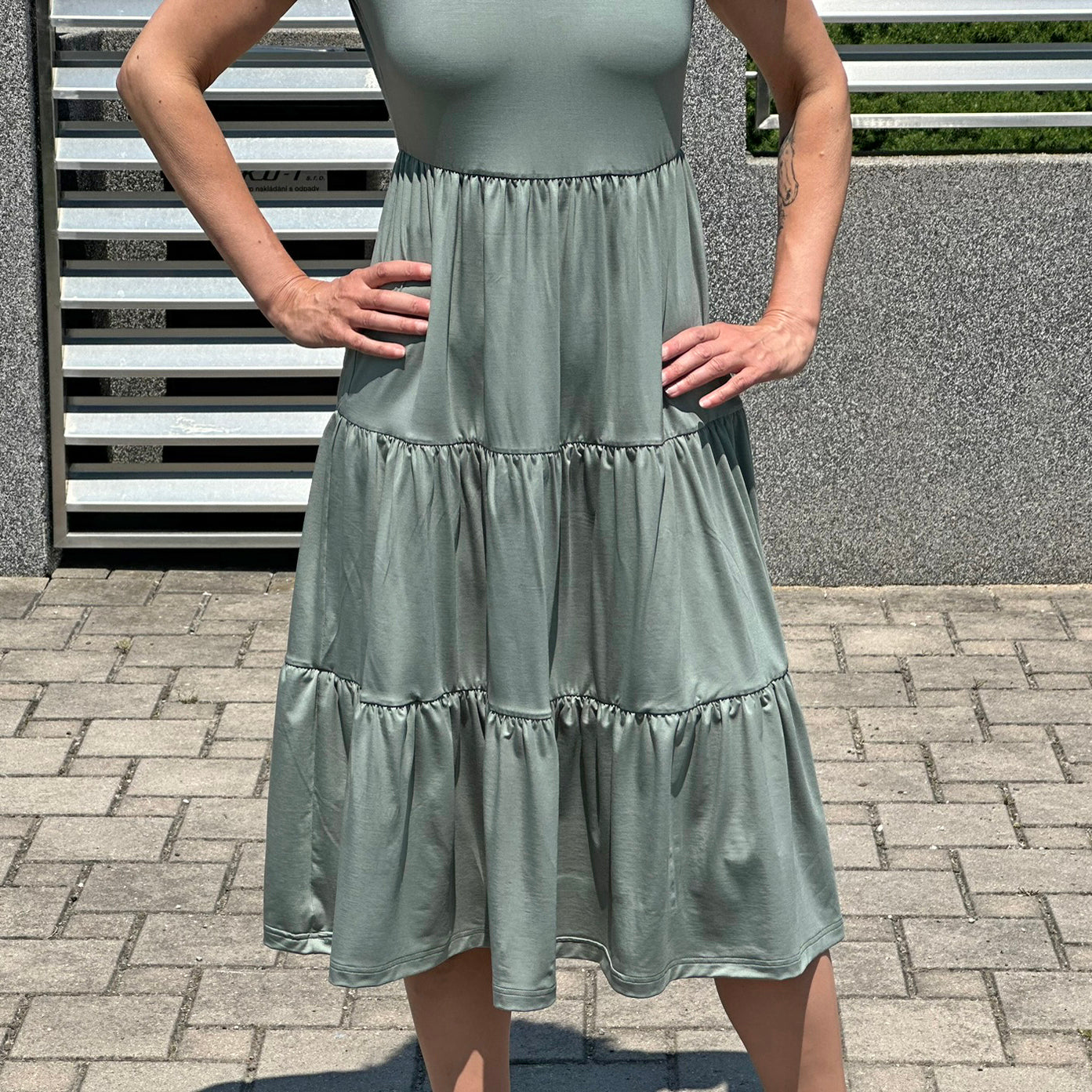 Šaty Sue dusty green