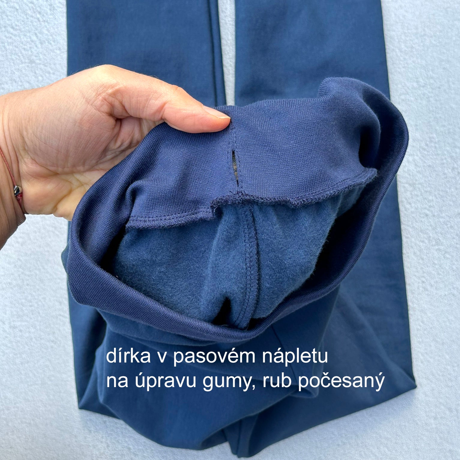 Zimní legíny modré ocelové