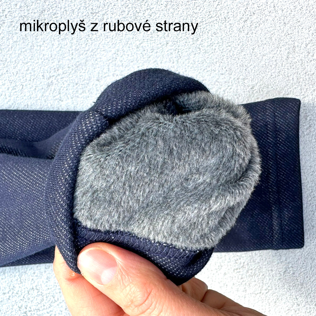 Zimní legíny tmavě modré denim