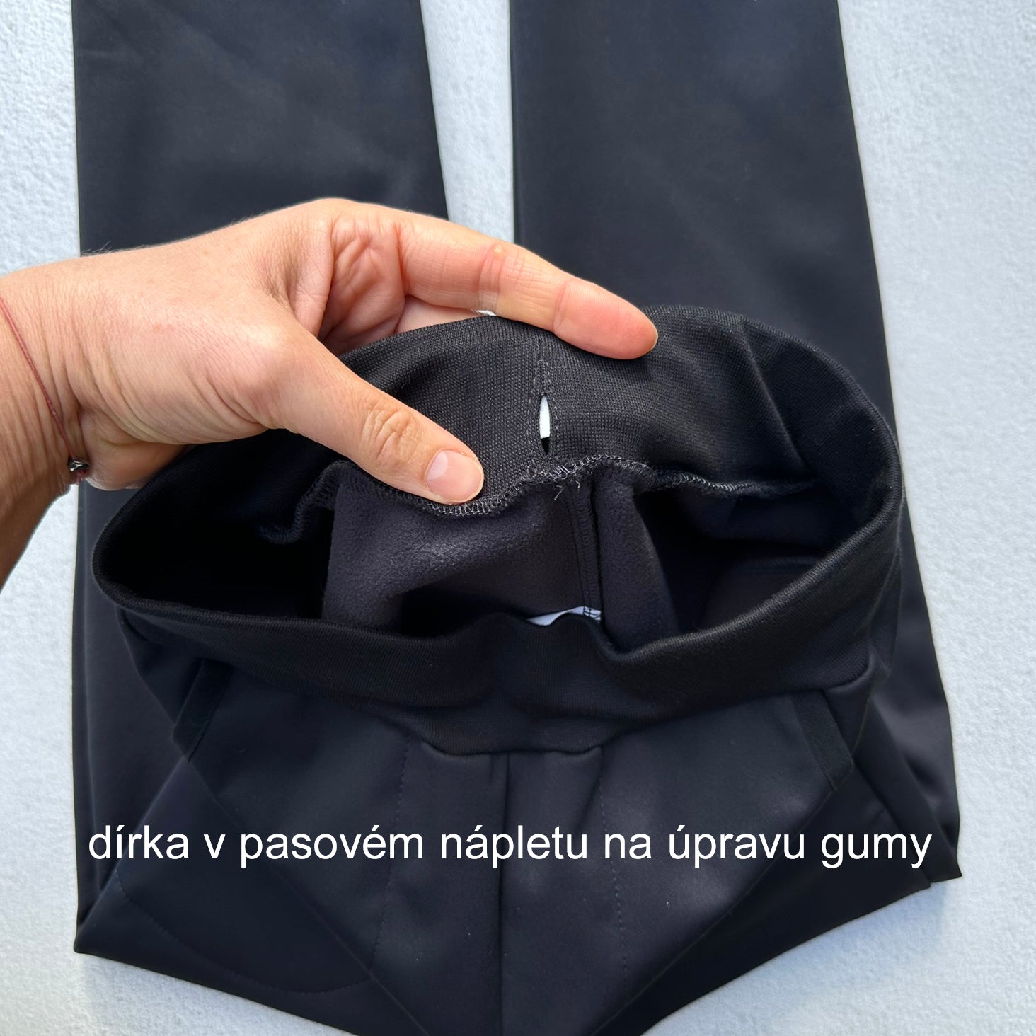 Legínové softshell kalhoty černé