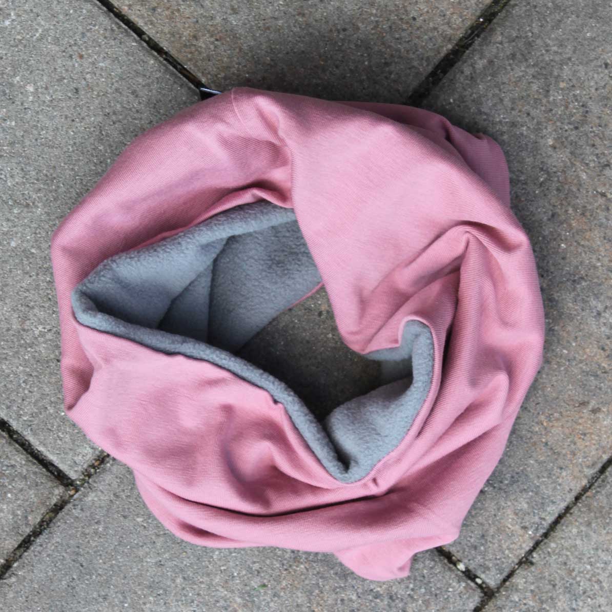 Zimní nákrčník starorůžový Mia