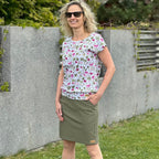 Sukně Easy olivová denim