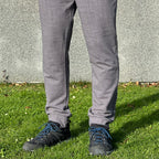 Pánské tepláky šedé denim