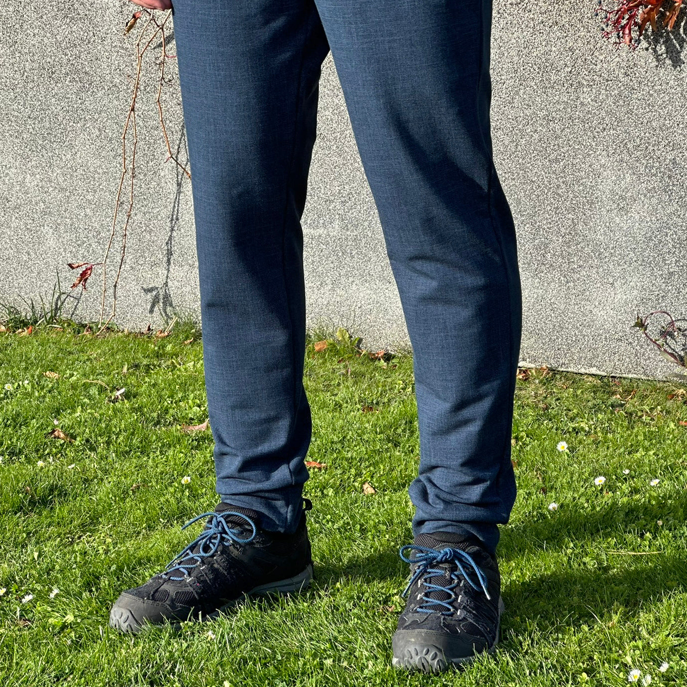 Pánské tepláky tmavě modré denim