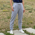 Tepláky Merch světle šedý melír
