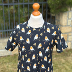 Bavlněná noční košile pro dívky vzorovaná