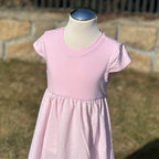 Dívčí šaty letní světle růžové