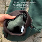 Tepláky zimní lahvově zelené