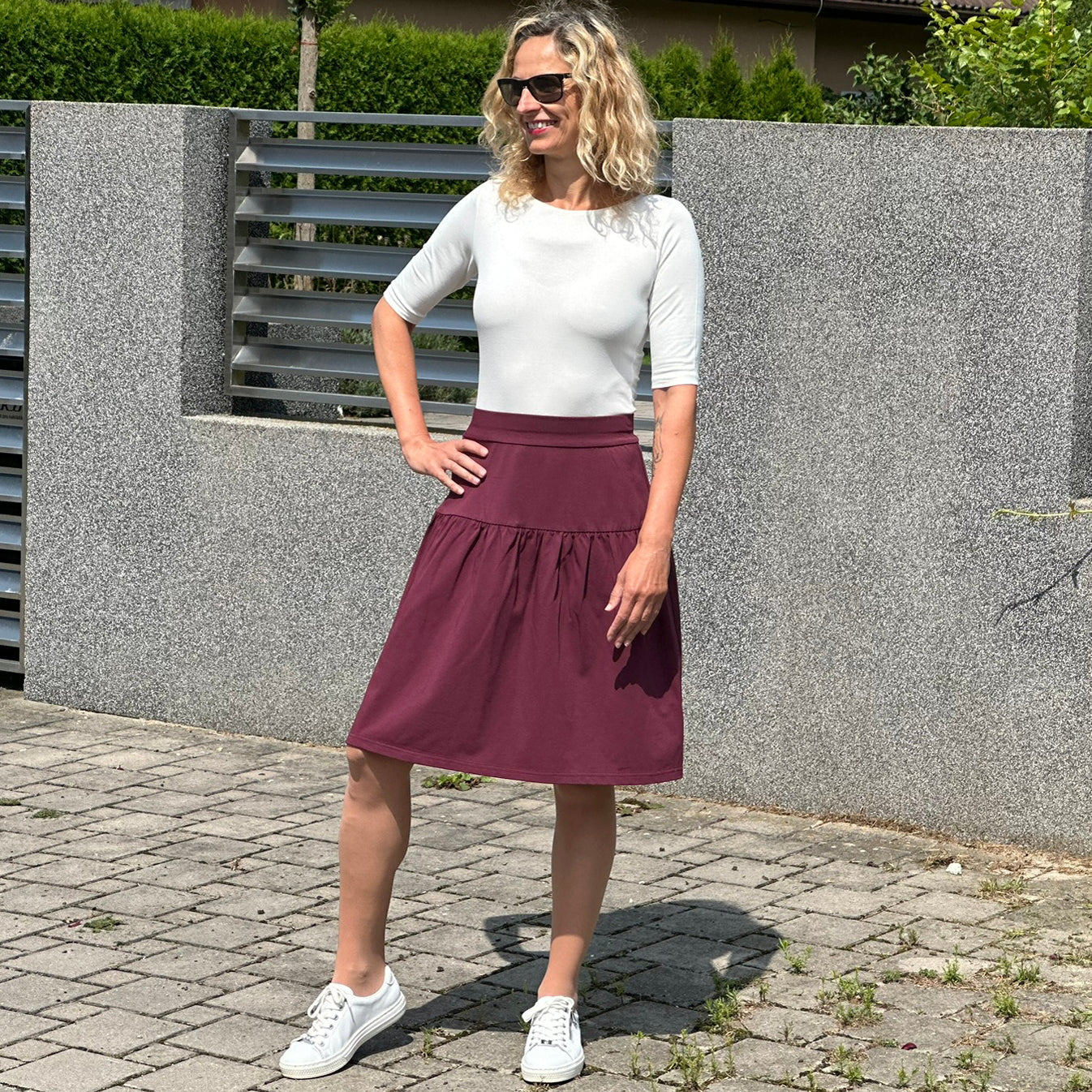 Sukně Daisy bordó