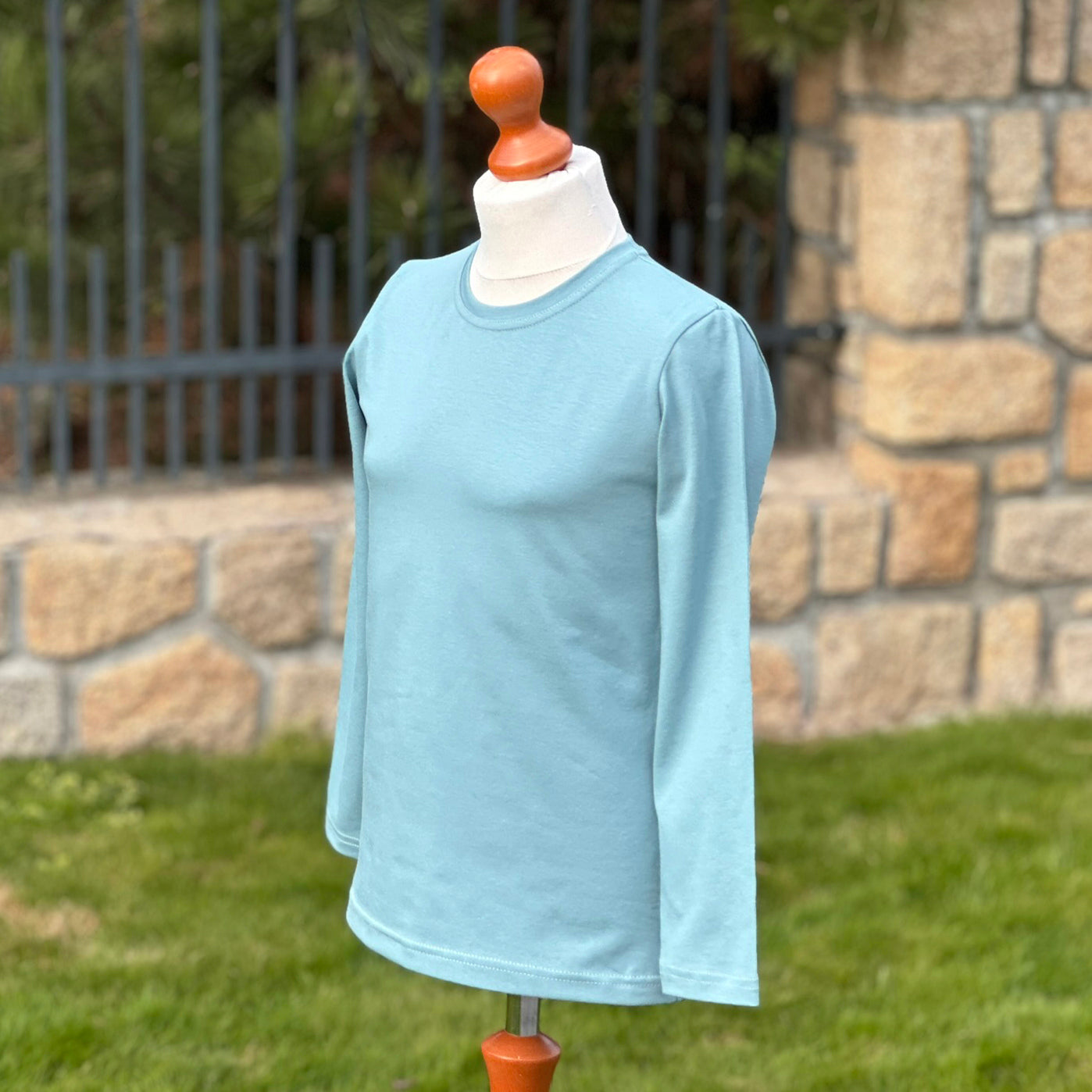 Triko dusty blue