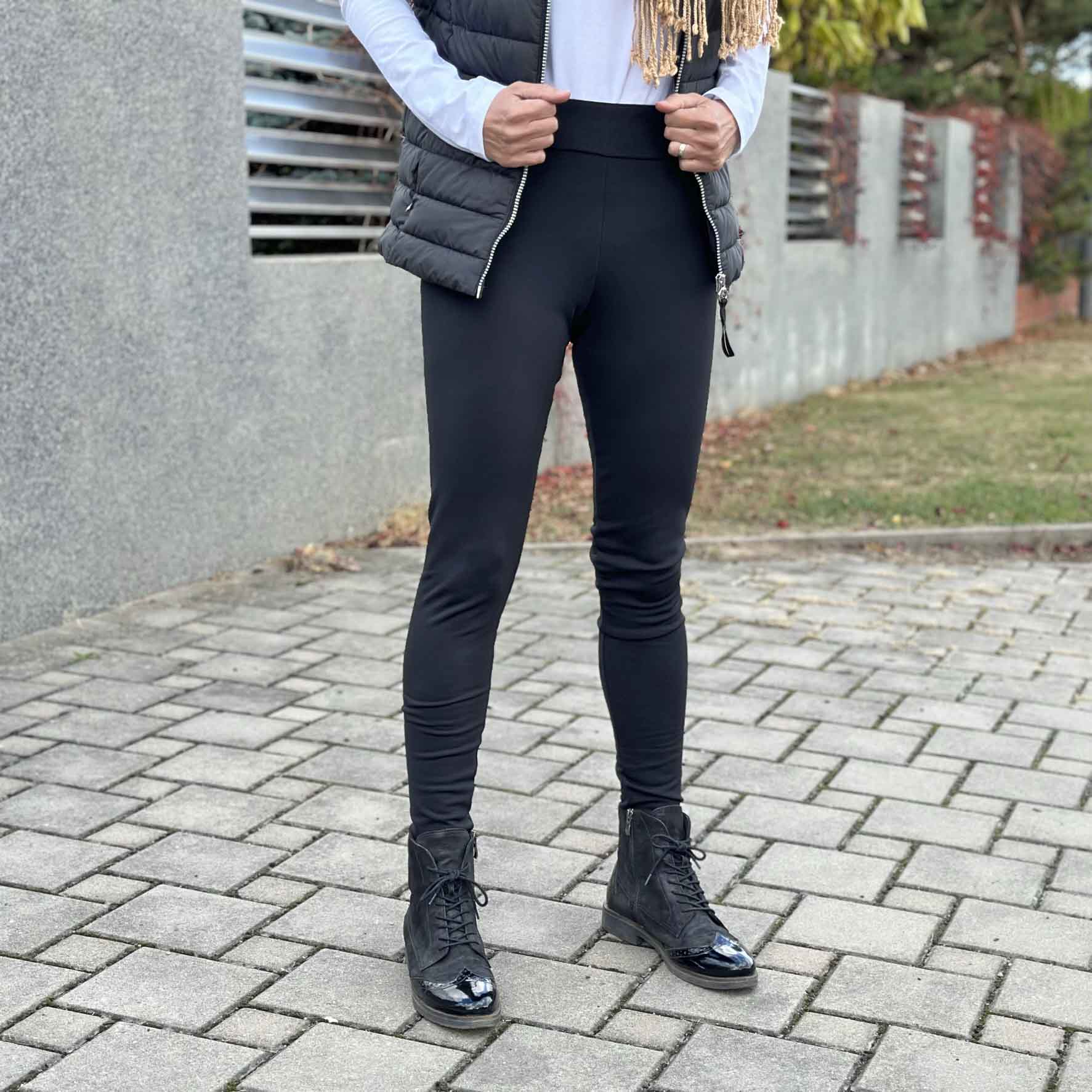 Zimní legíny funkční černé