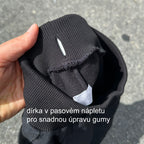 Tepláky kapsáče černé denim