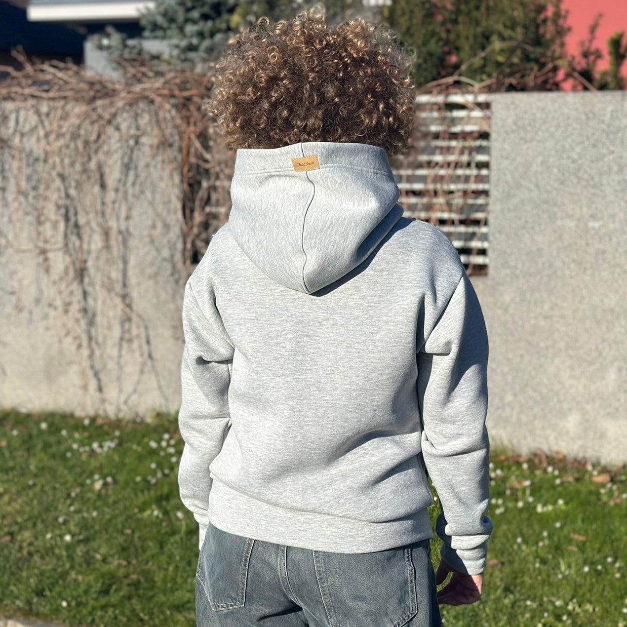 Mikina Merch světle šedý melír, ženy