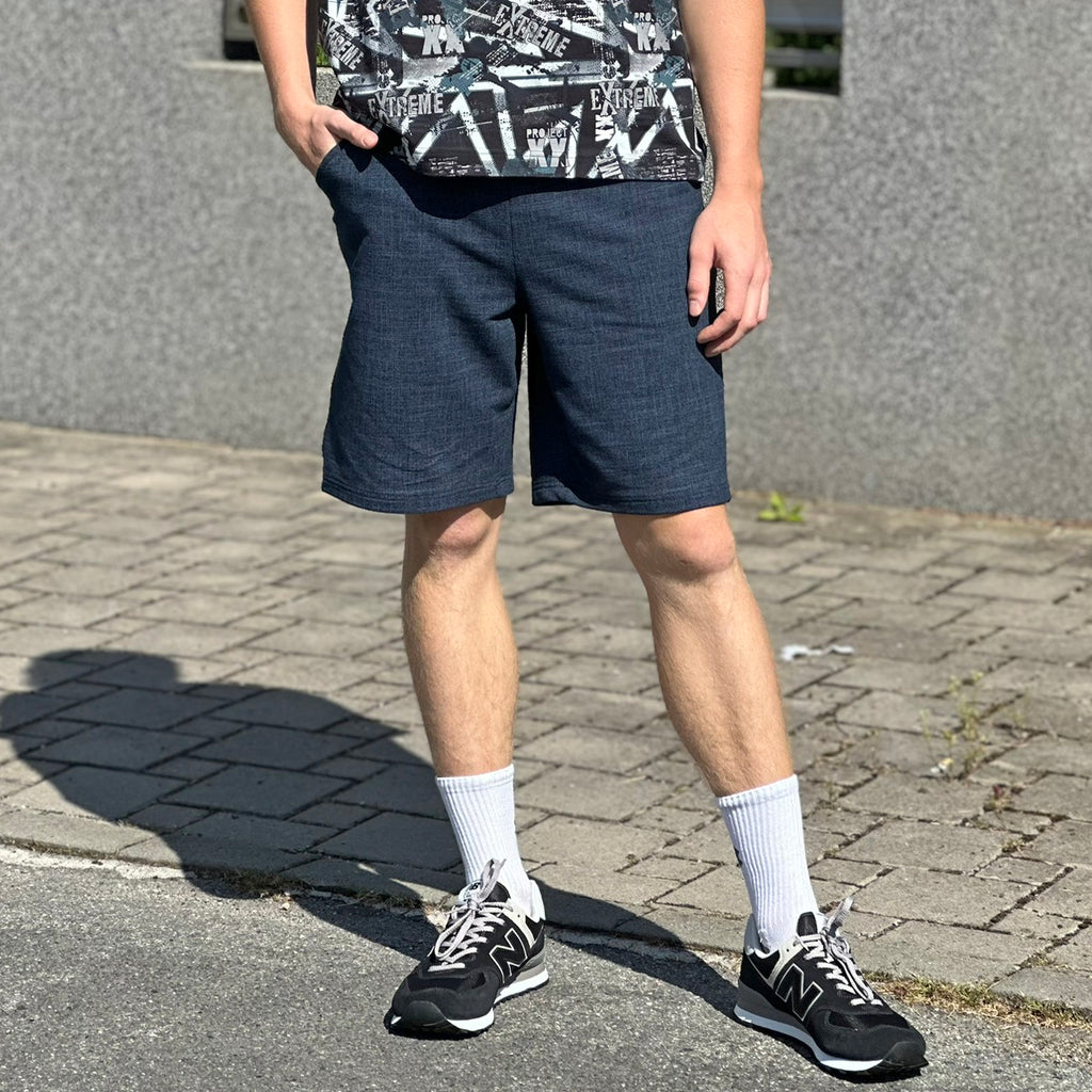 Pánské kraťasy tmavě modré denim