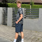 Pánské kraťasy tmavě modré denim