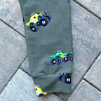 Tepláky zimní olivové monster truck