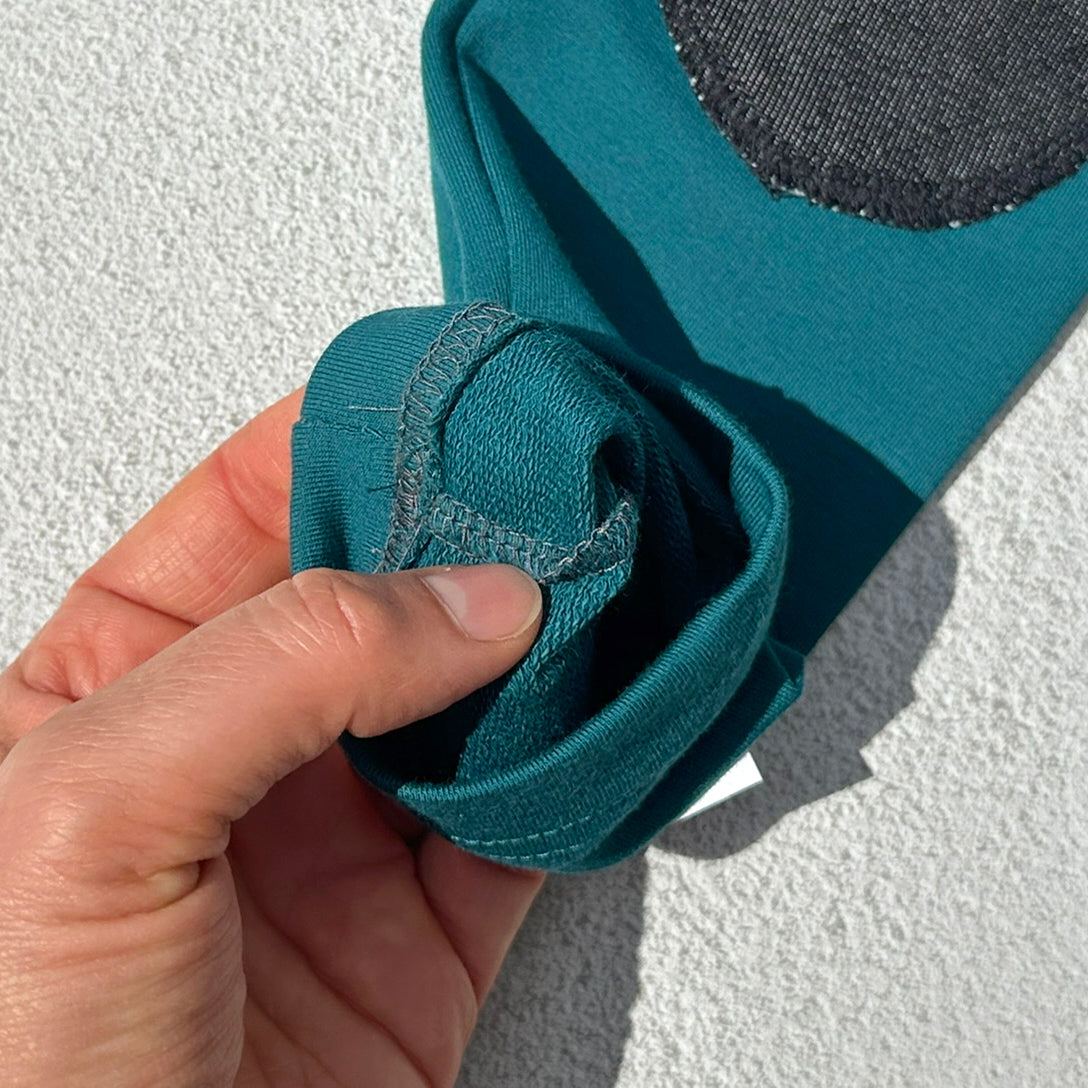 Legínové tepláky (spodky) smaragdové