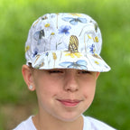 Kšiltovka bílá s motýlky