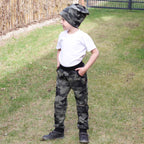Tepláky olivový maskáč