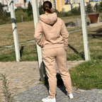 Tepláky Merch béžové