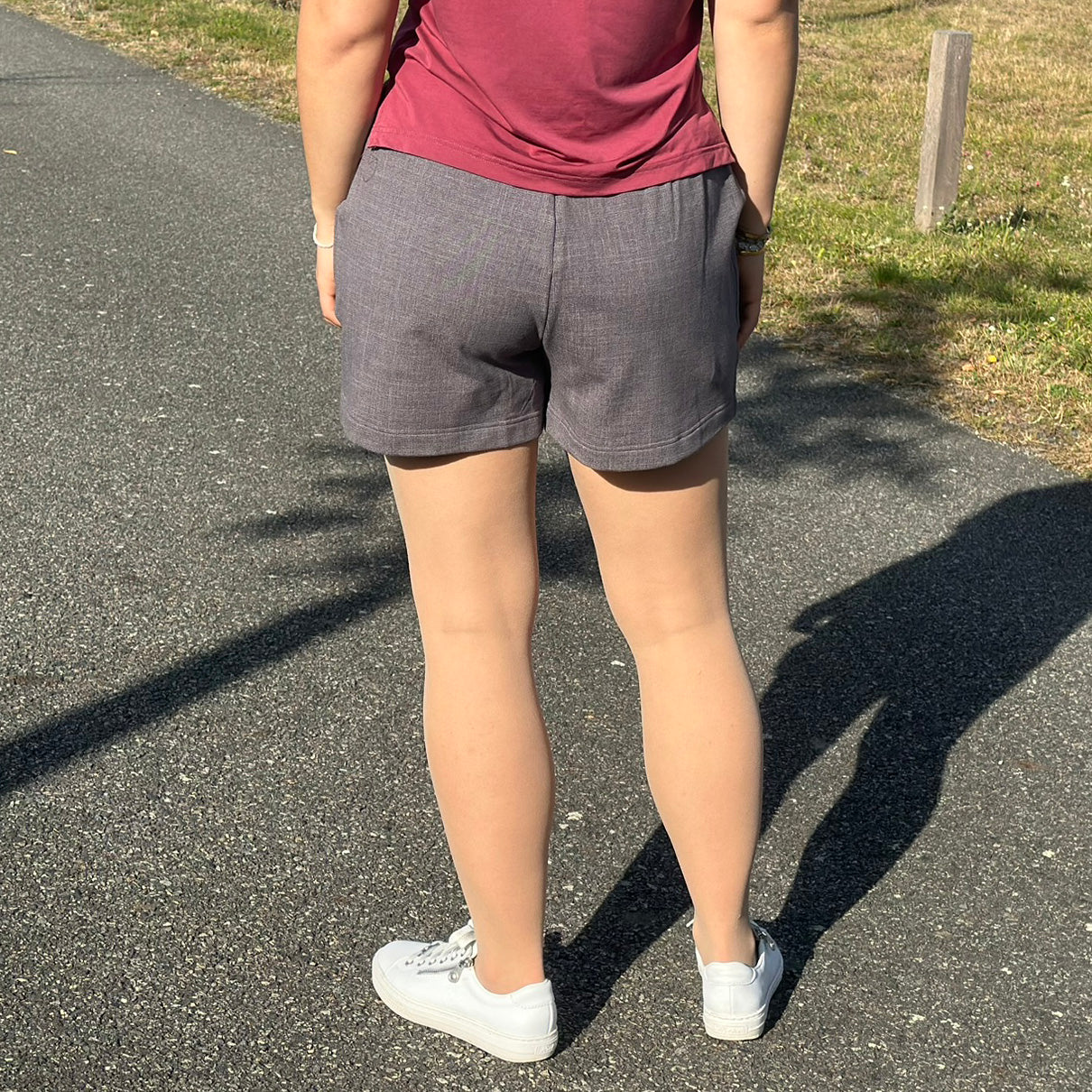 Kraťasy Sára šedé denim