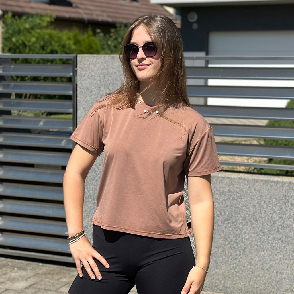 Fitness legíny krátké černé