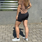 Fitness legíny krátké černé