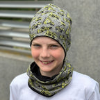 Jarní/podzimní čepice šedá stavební stroje Ben