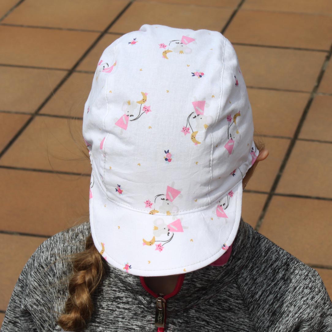 Kšiltovka bílá myška princezna