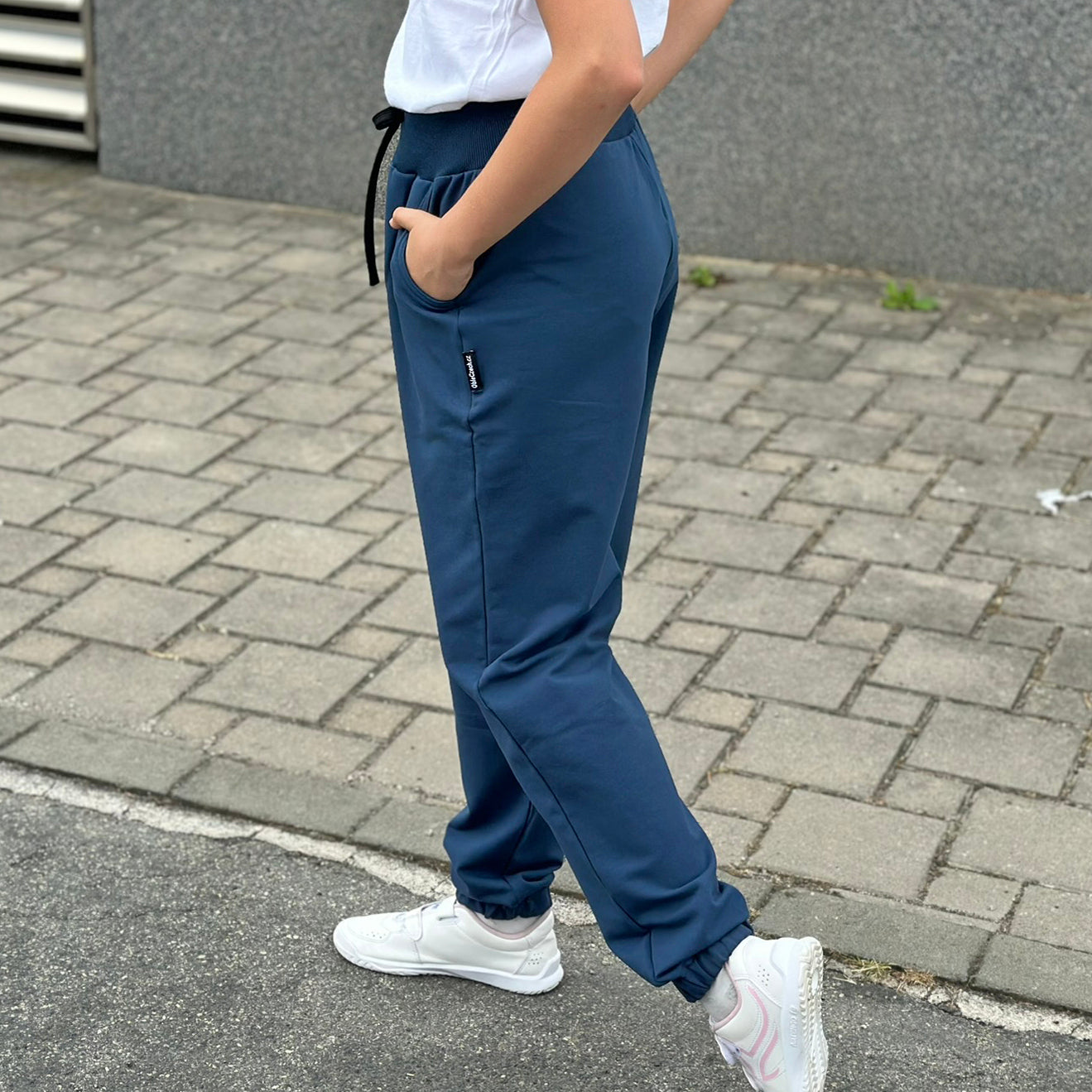 Tepláky Madison modré ocelové dívčí