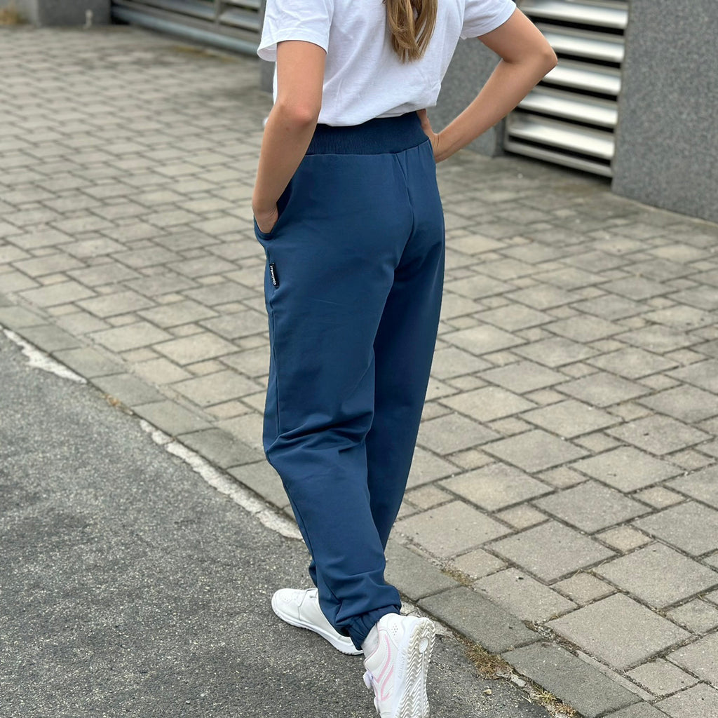 Tepláky Madison modré ocelové dívčí