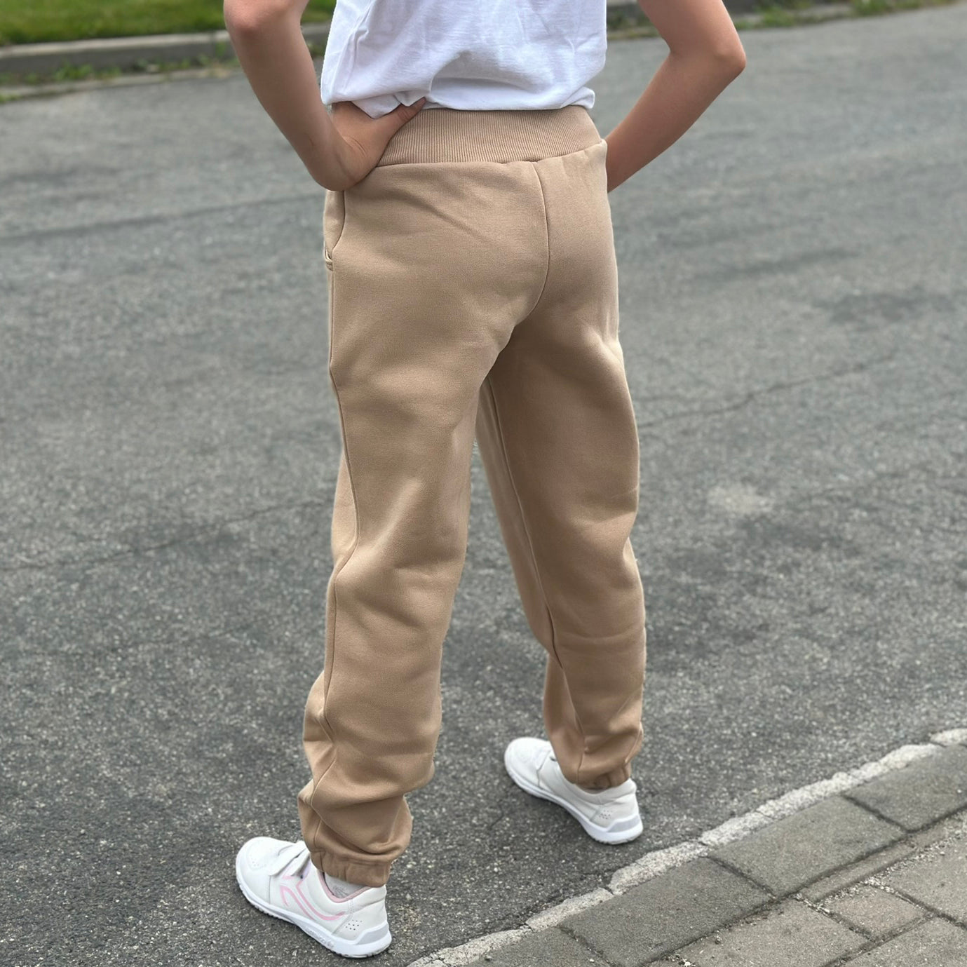 Tepláky Madison béžové