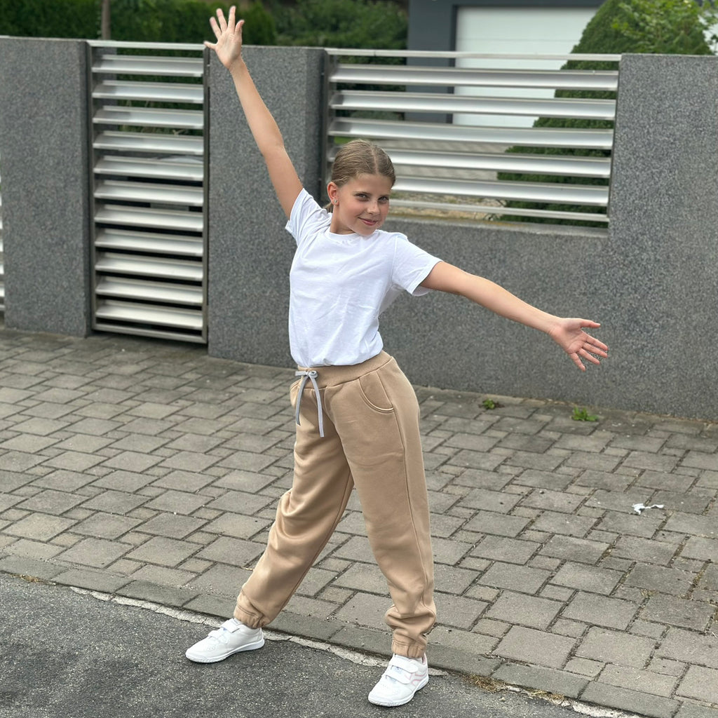 Tepláky Madison béžové