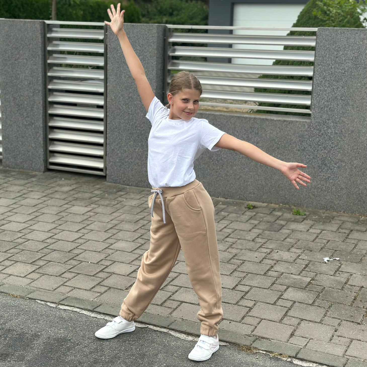 Tepláky Madison béžové