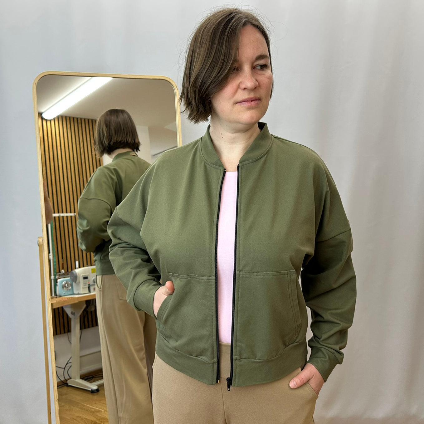 Dámský bomber na zip