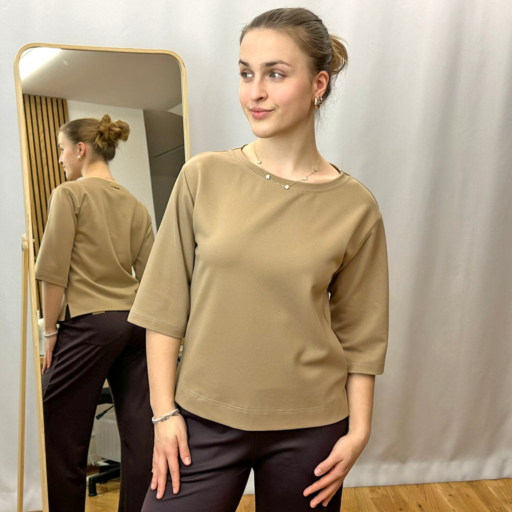 Elegantní tričko pro dámy béžové