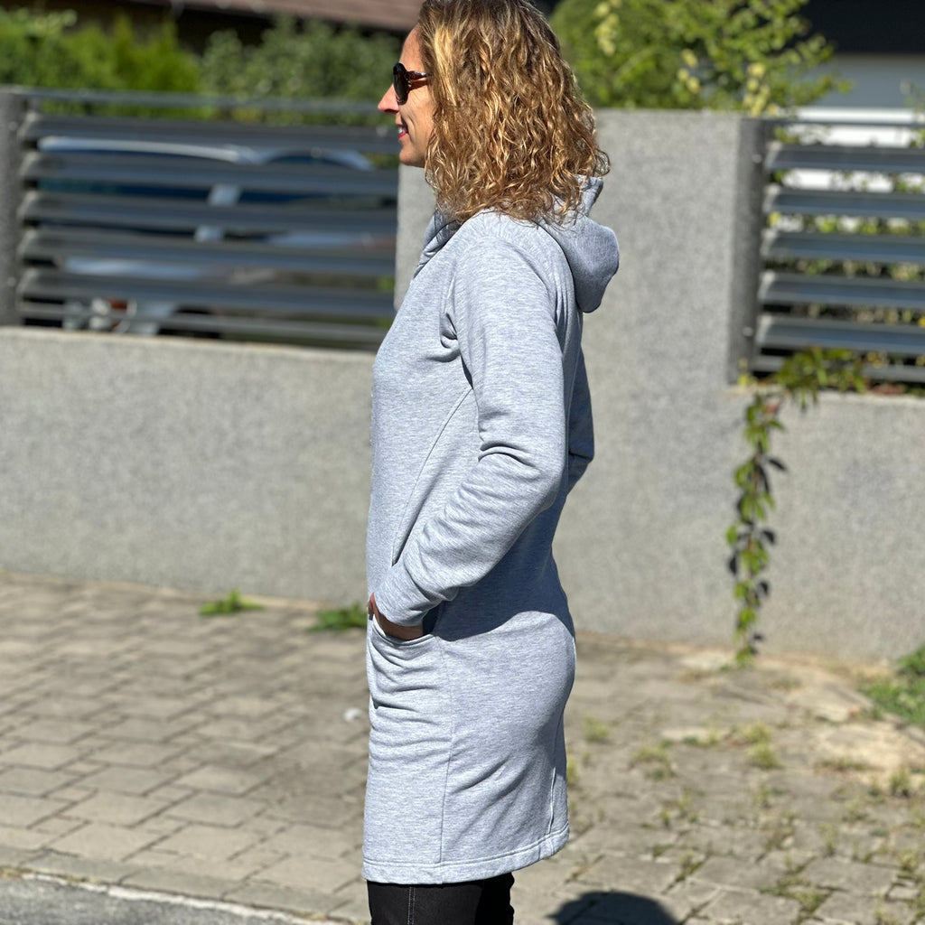 Kabátek Oliver počesaný světle šedý melír