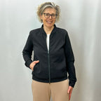 Černý bomber pro dámy na zip