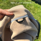 Mikina na zip béžová, dívčí