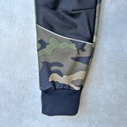 Zimní softshell kalhoty olivové maskáč