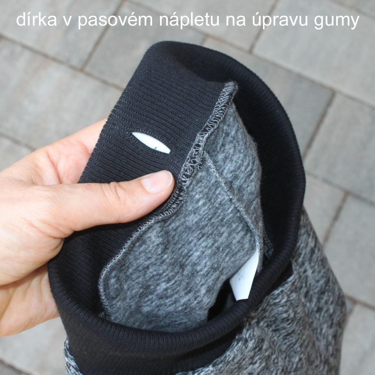 Tepláky zimní funkční šedý melír