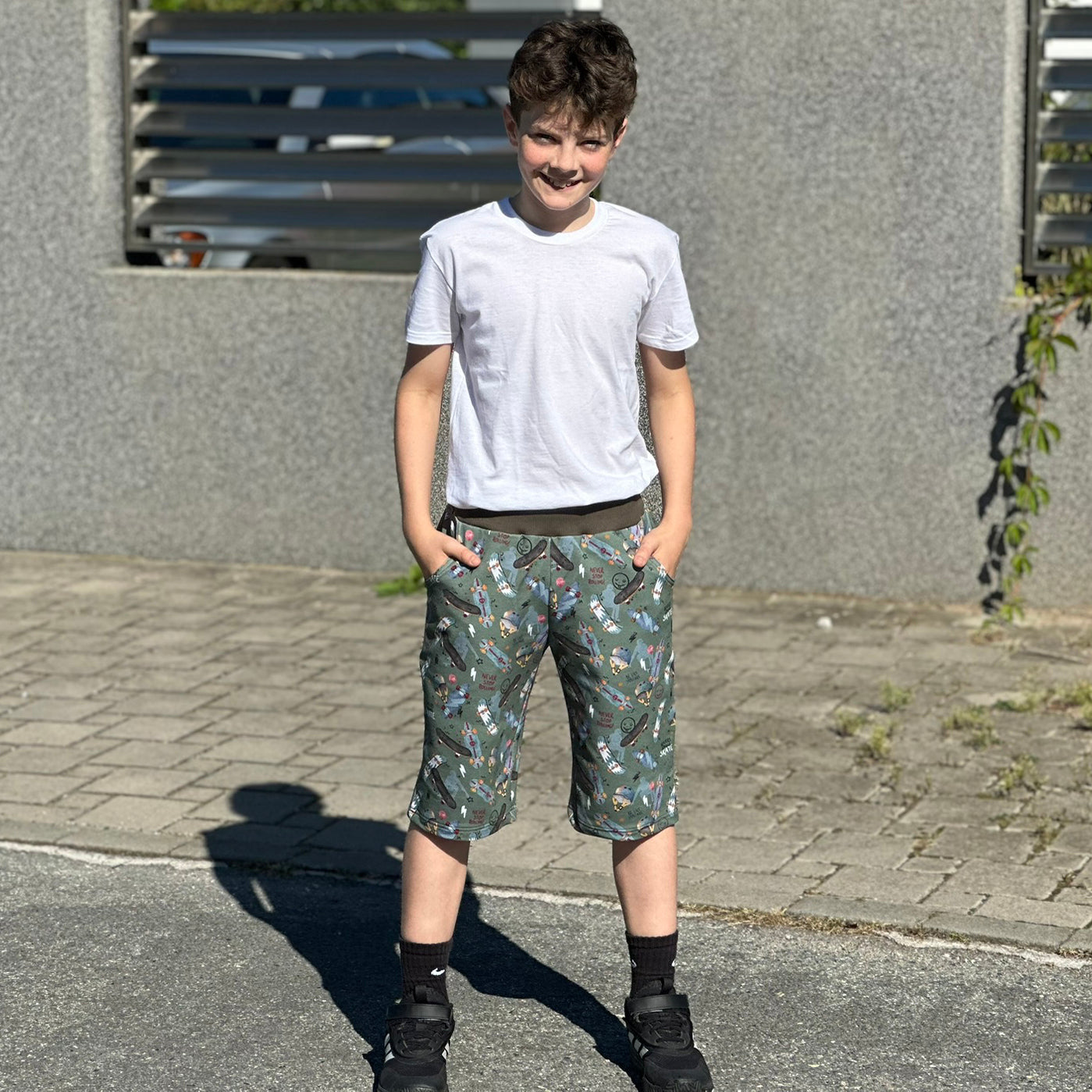 Kraťasy olivové skate