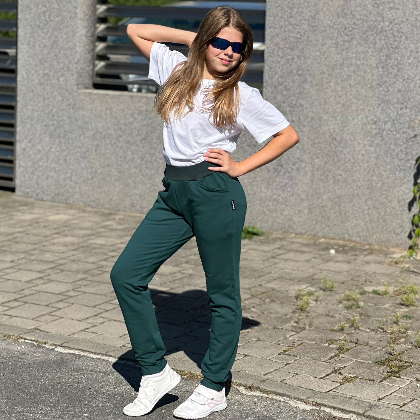 Tepláky Walk tmavé smaragdové