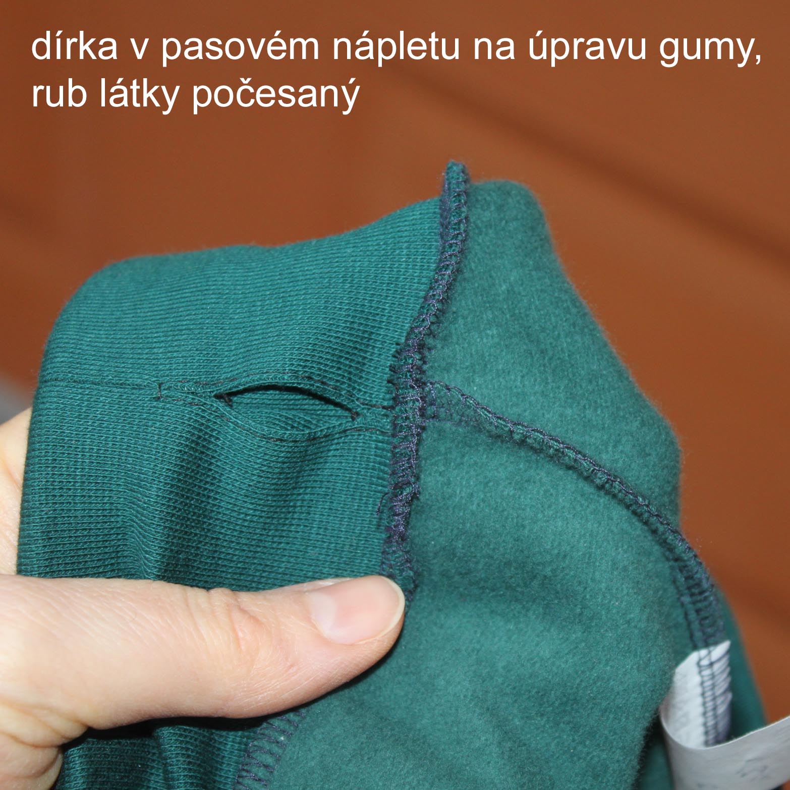 Zimní legíny tmavě smaragdové