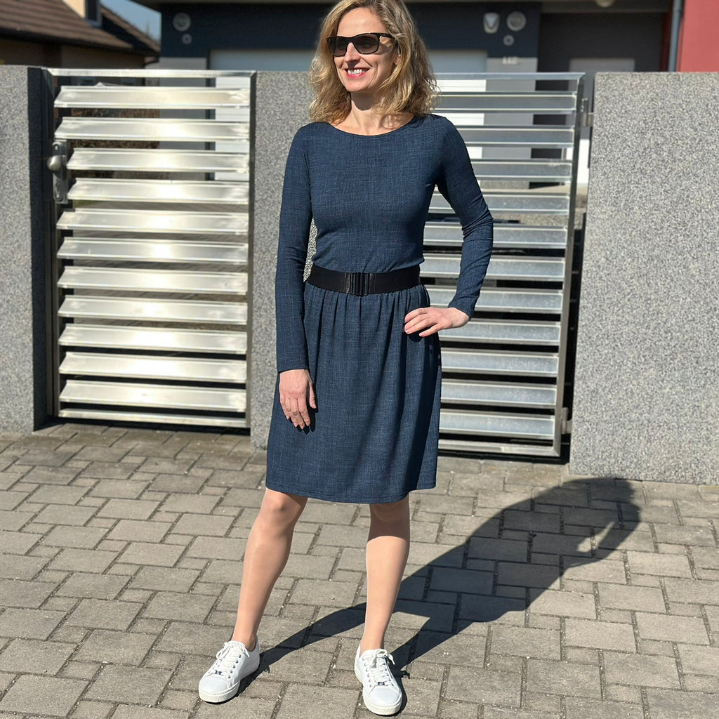 Šaty Tiffany tmavě modré denim